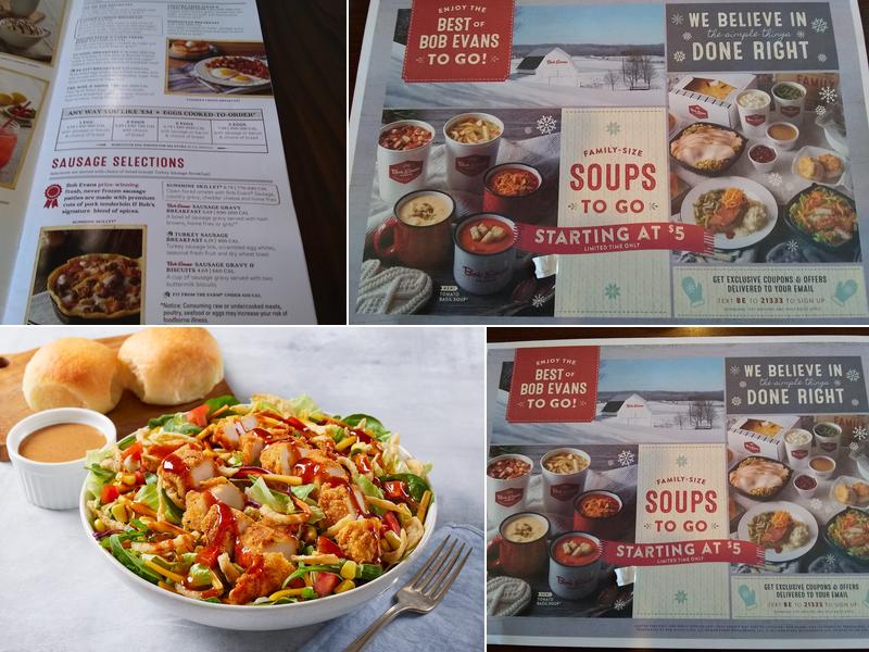 Bob Evans Menu