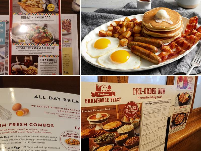 Bob Evans Menu