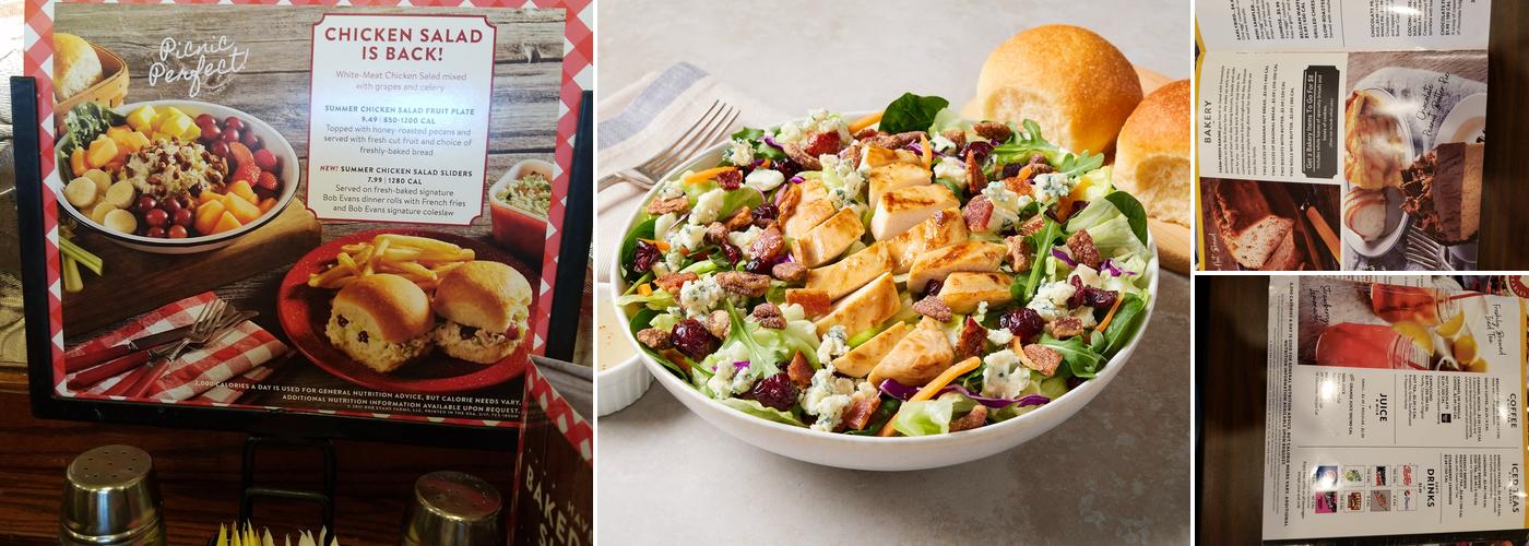 Bob Evans Menu