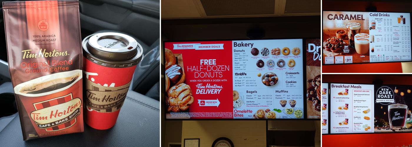 Tim Hortons Menu