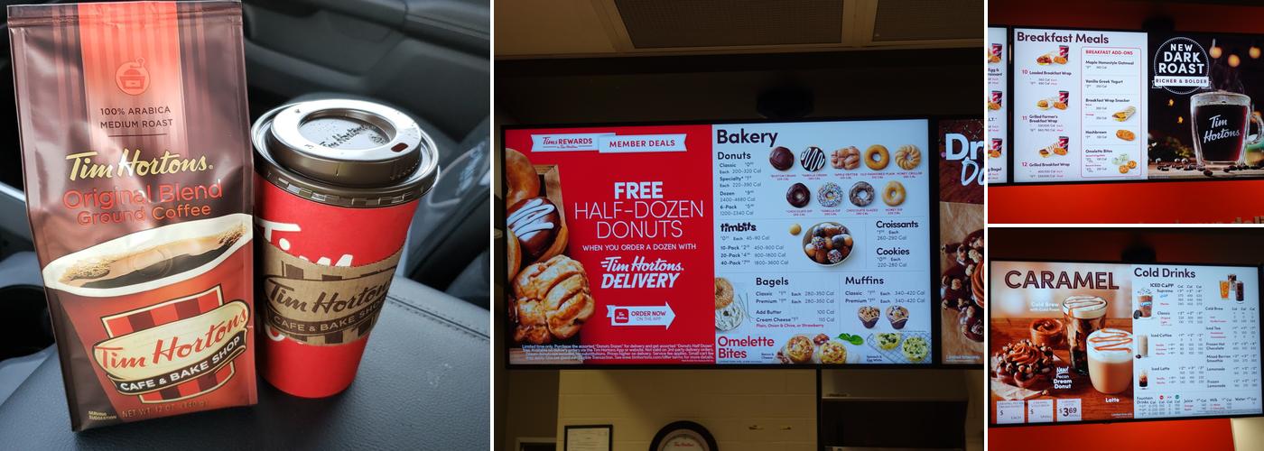 Tim Hortons Menu