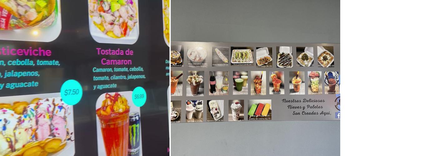 Paleteria Papis Menu