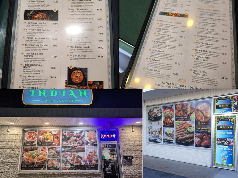 Indian Curry Lounge Menu