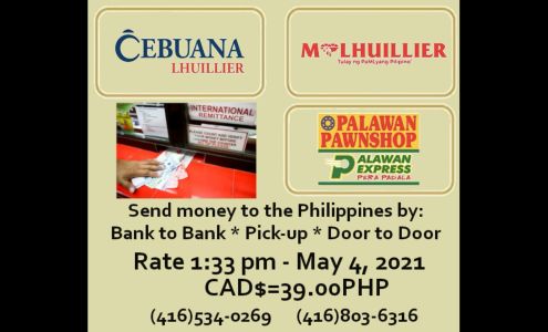 Atin Ito Agent: Pesos Money Transfer Toronto