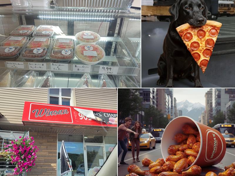 CRAZY FISH AND WINGS ,WINONA ICECREAM