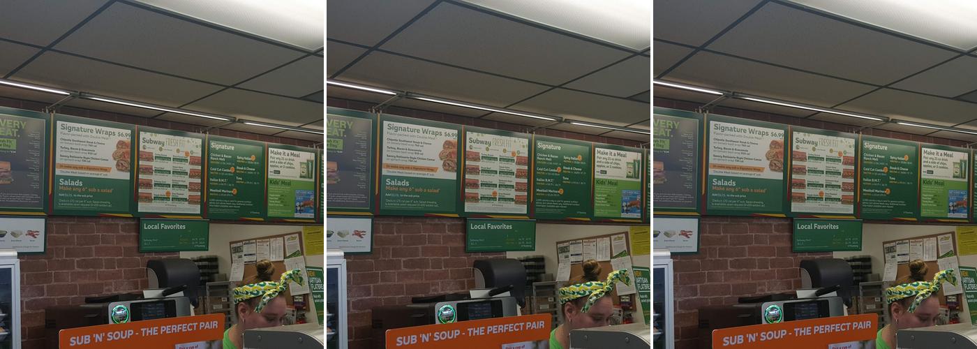 Subway Menu