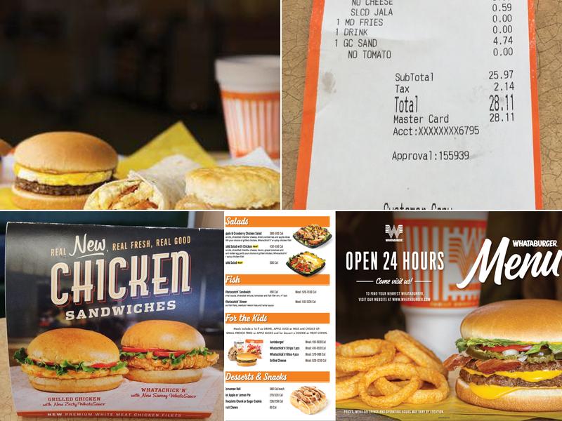 Whataburger Menu