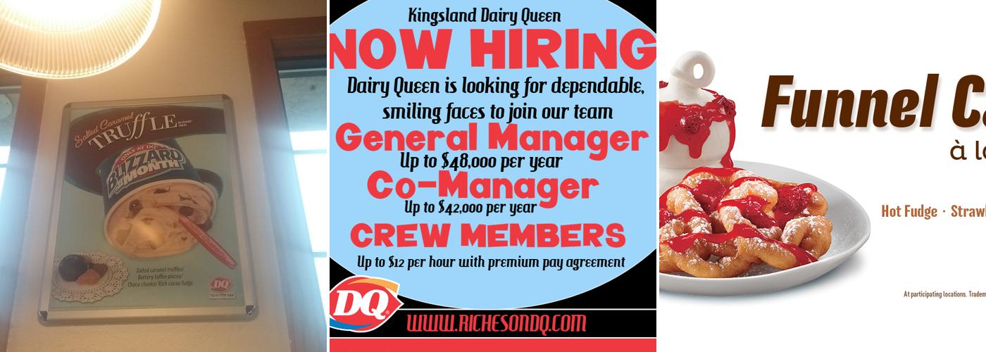 Dairy Queen Menu