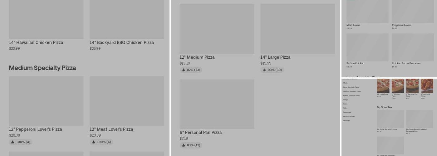 Pizza Hut Menu
