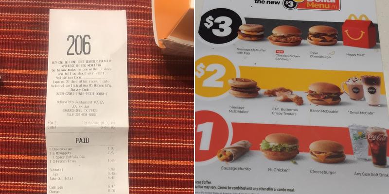 McDonald's Menu