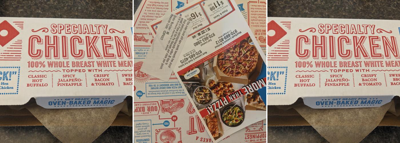 Domino's Pizza Menu