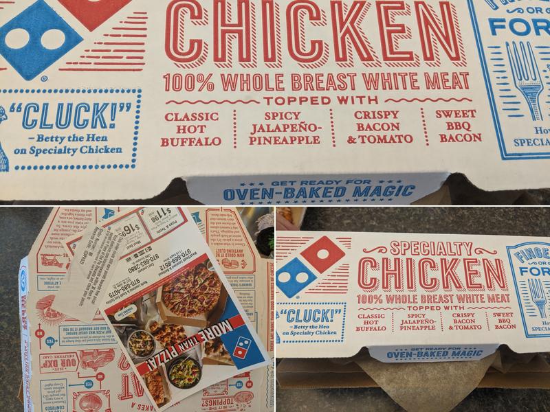 Domino's Pizza Menu