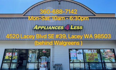 Appliances 4 Less Lacey-Discount Appliances & Scratch and Dent Appliances