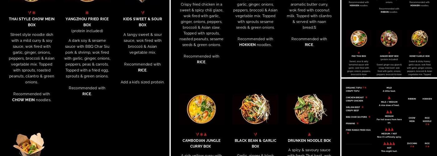 Noodlebox Menu