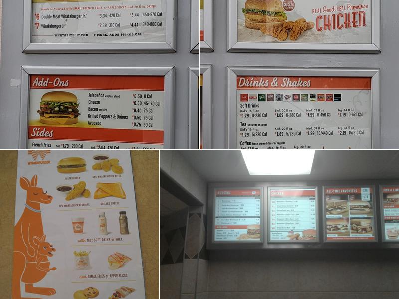 Whataburger Menu