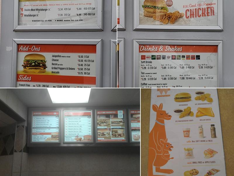 Whataburger Menu