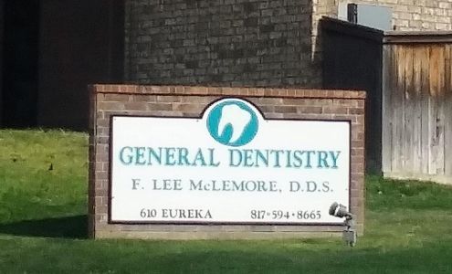 F Lee McLemore DDS 610 Eureka St, Weatherford Texas 76086