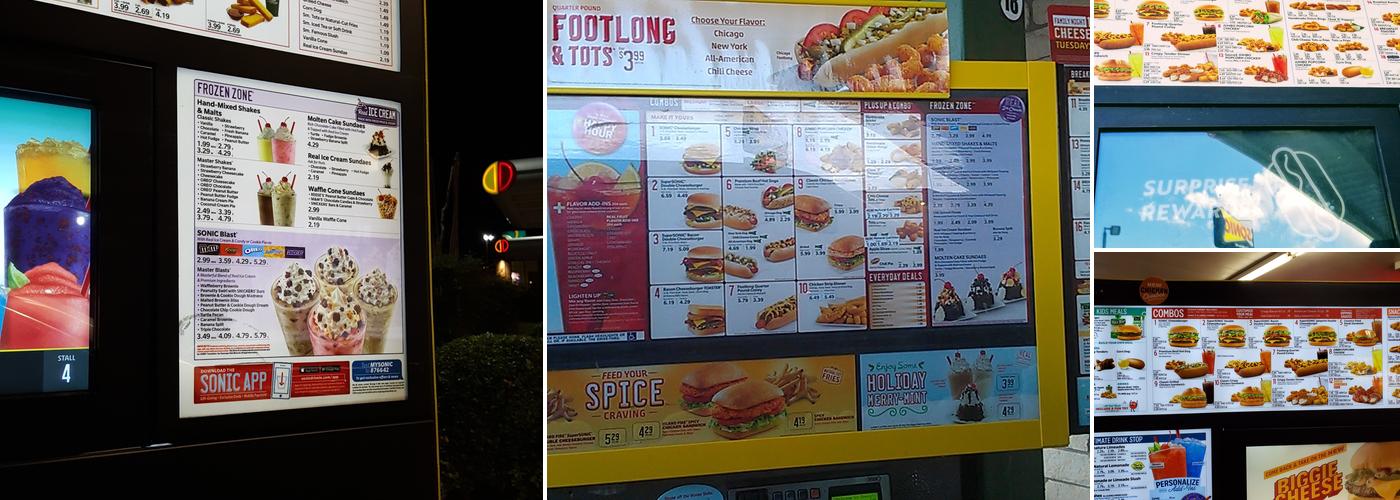 Sonic Drive-In Menu