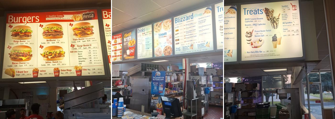 Dairy Queen Menu