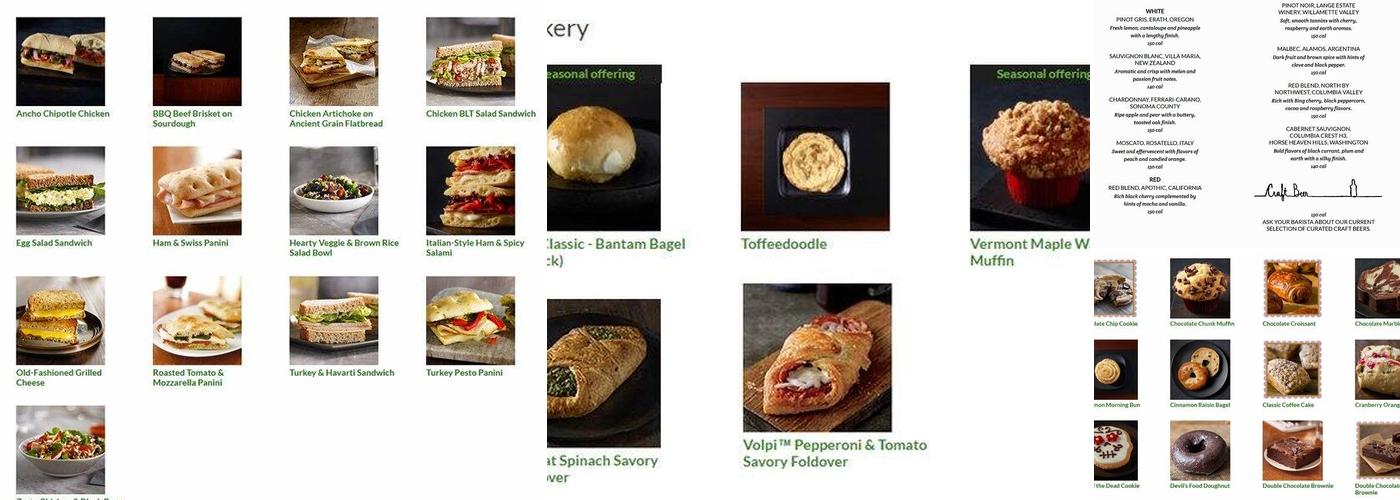Starbucks Menu