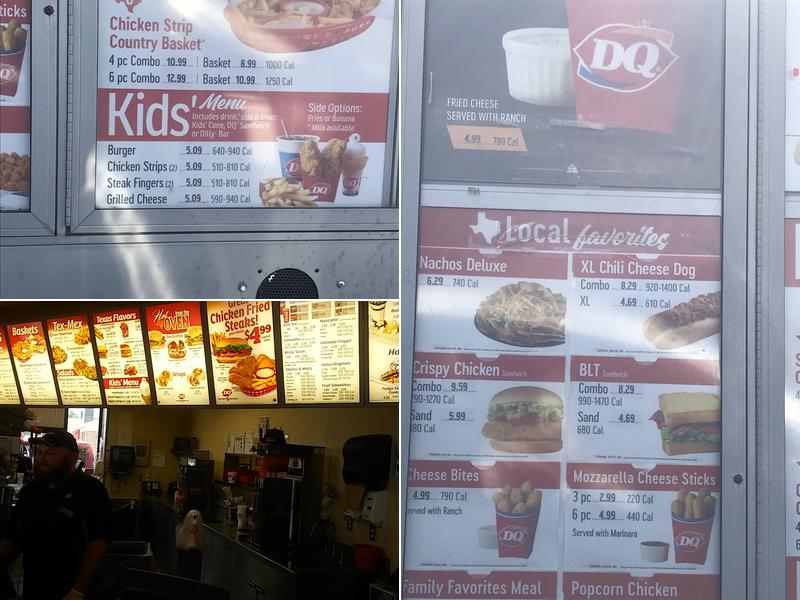 Dairy Queen Menu