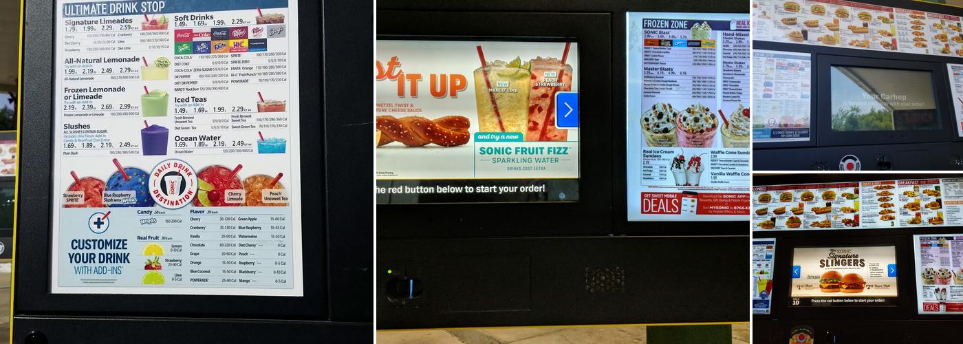 Sonic Drive-In Menu
