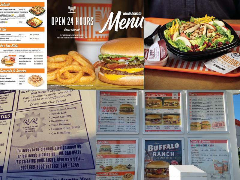 Whataburger Menu