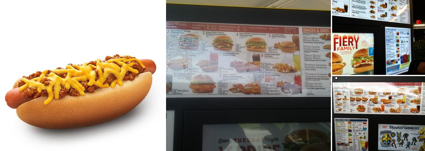 Sonic Drive-In Menu