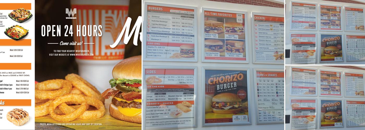 Whataburger Menu