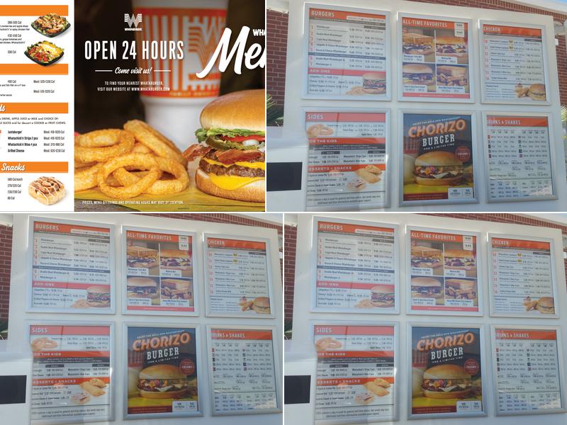 Whataburger Menu