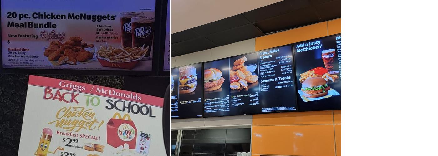 McDonald's Menu