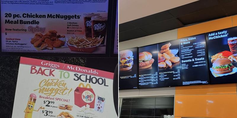 McDonald's Menu