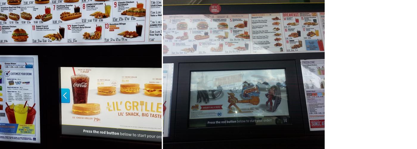 Sonic Drive-In Menu