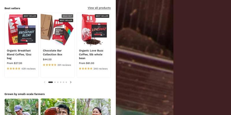 Equal Exchange West Menu