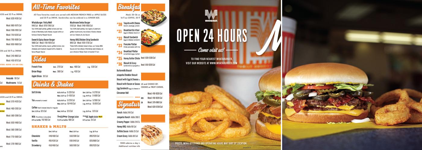 Whataburger Menu