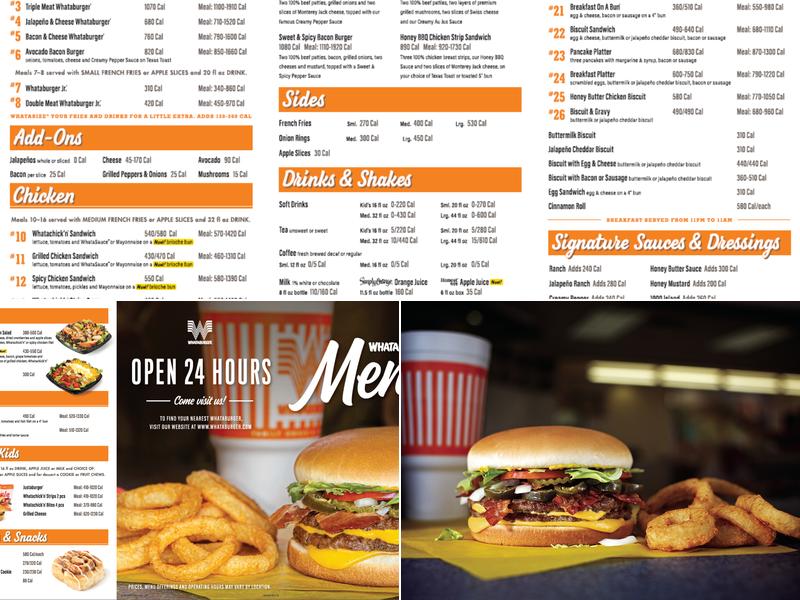 Whataburger Menu