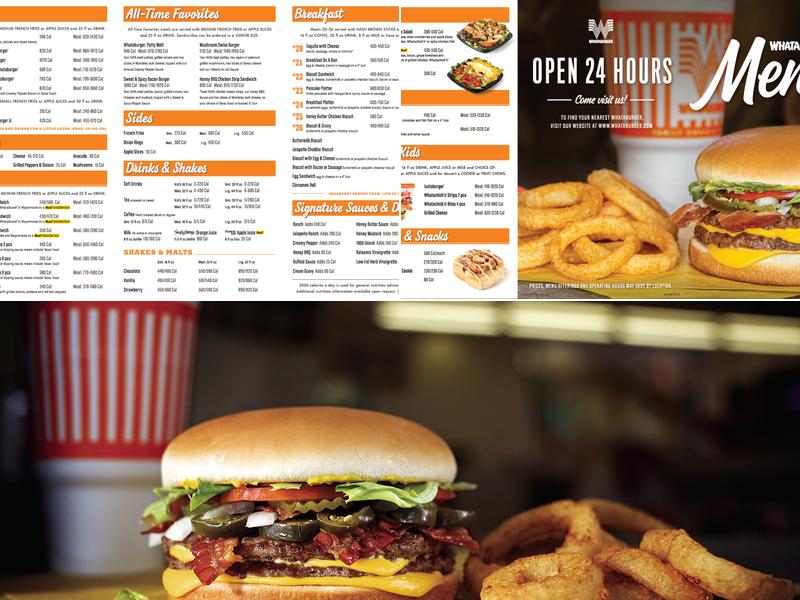 Whataburger Menu