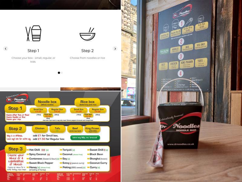 Dr Noodles Stirling ltd Menu
