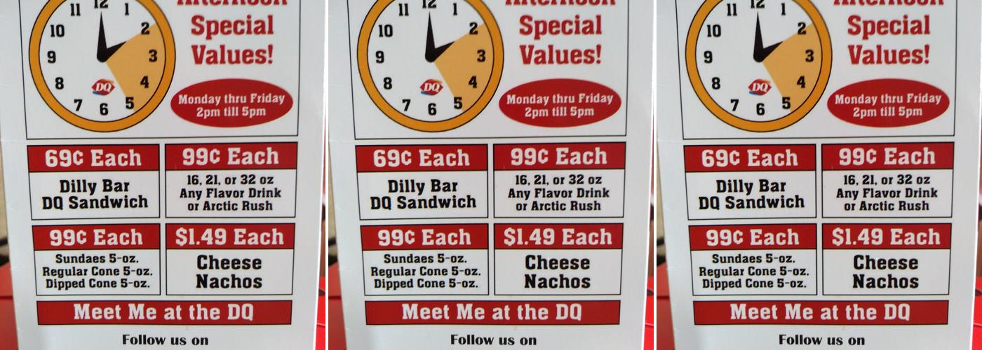 Dairy Queen Menu