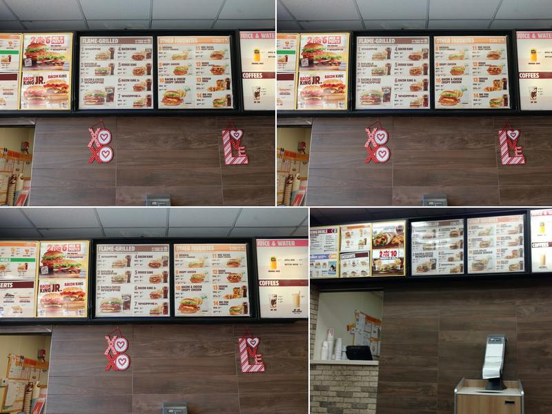 Burger King Menu