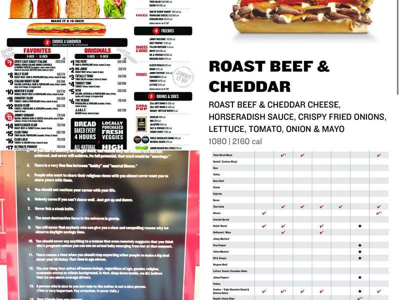Jimmy John's Menu