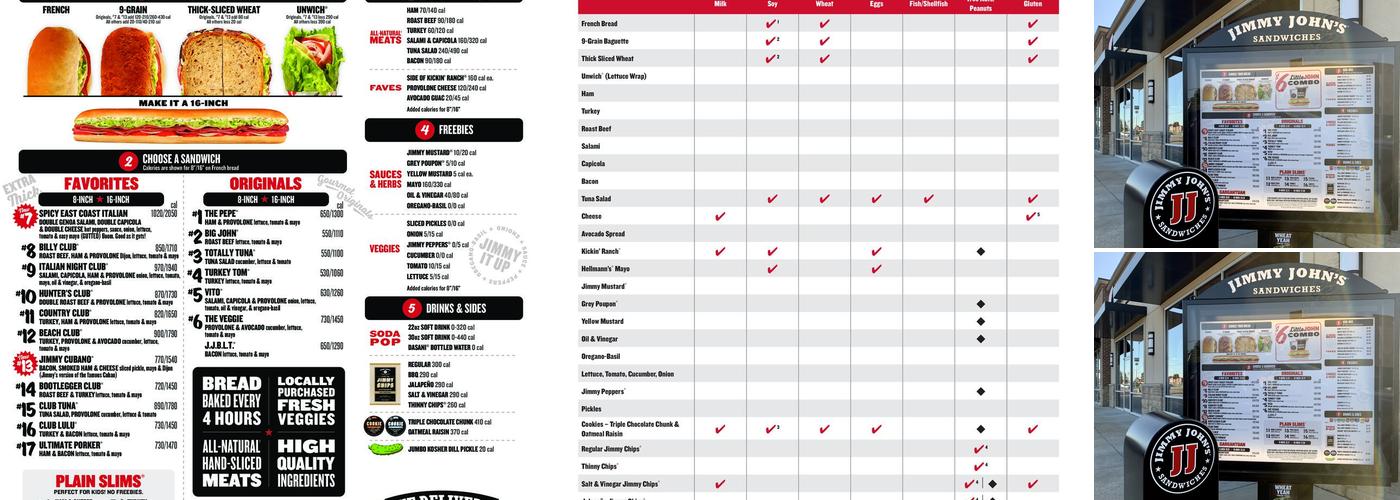 Jimmy John's Menu