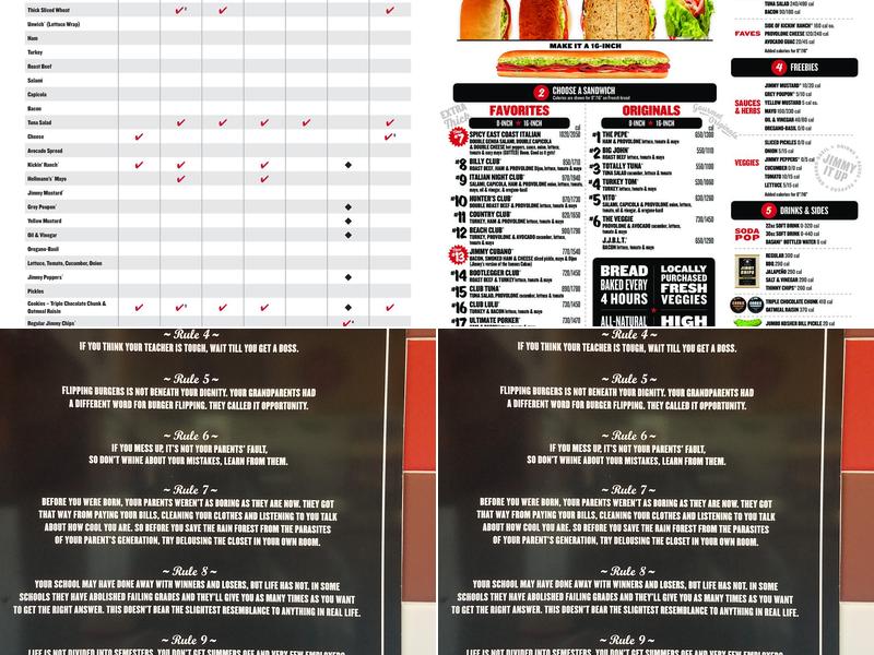 Jimmy John's Menu
