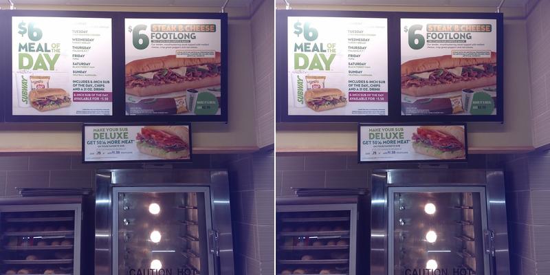 Subway Menu
