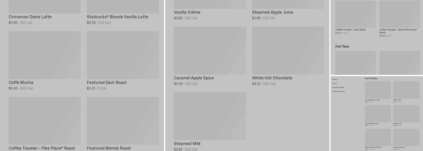 Starbucks Menu