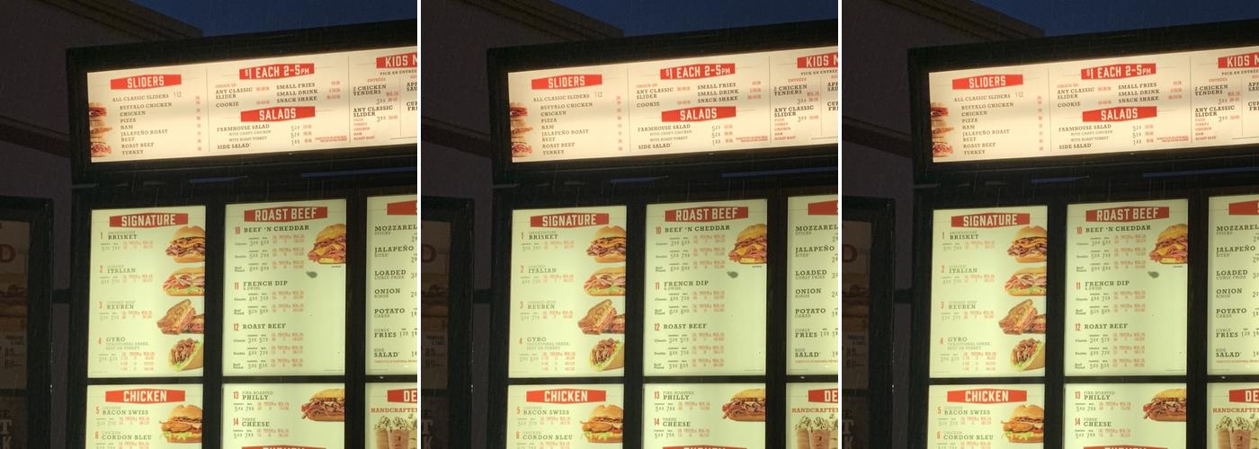 Arby's Menu