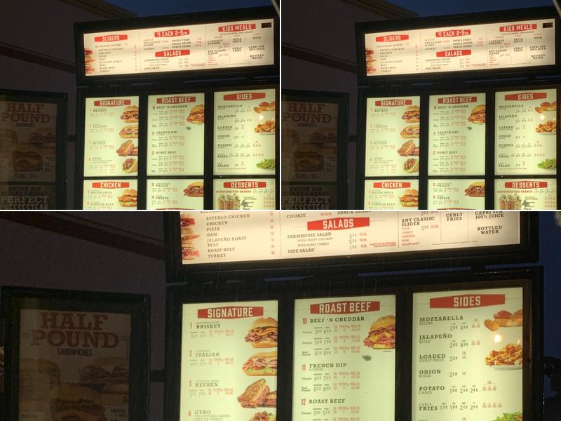 Arby's Menu