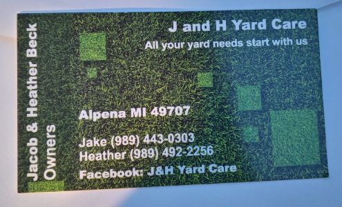 J&H yard care/ products and services