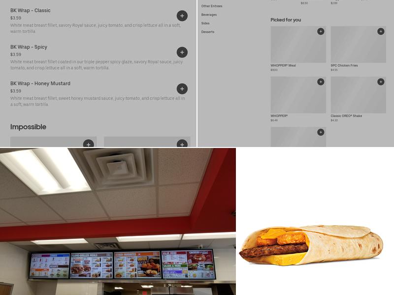 Burger King Menu