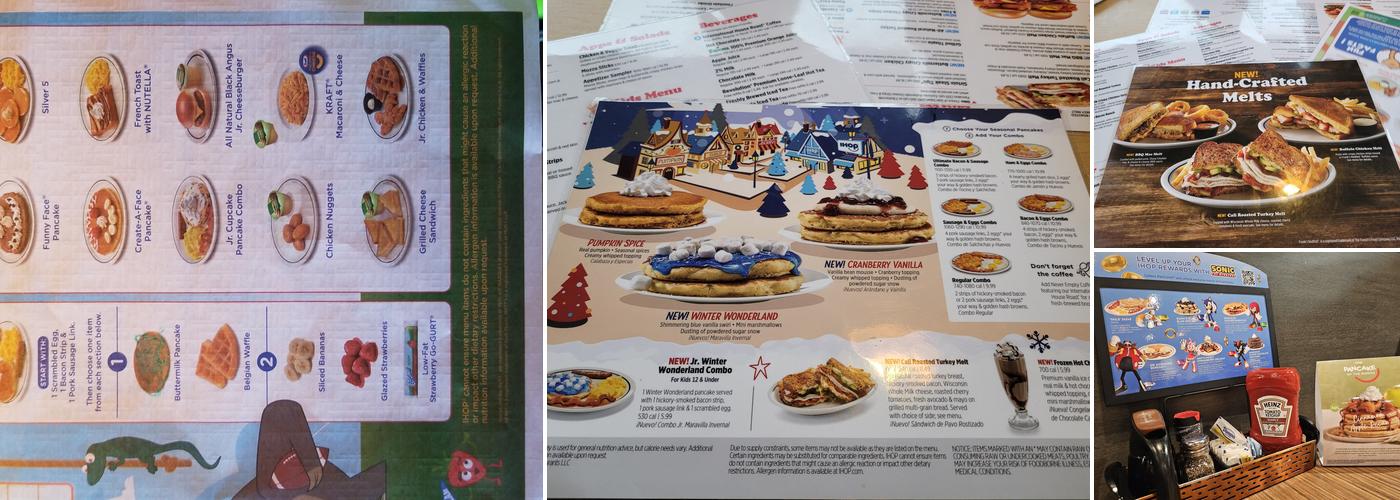 IHOP Menu